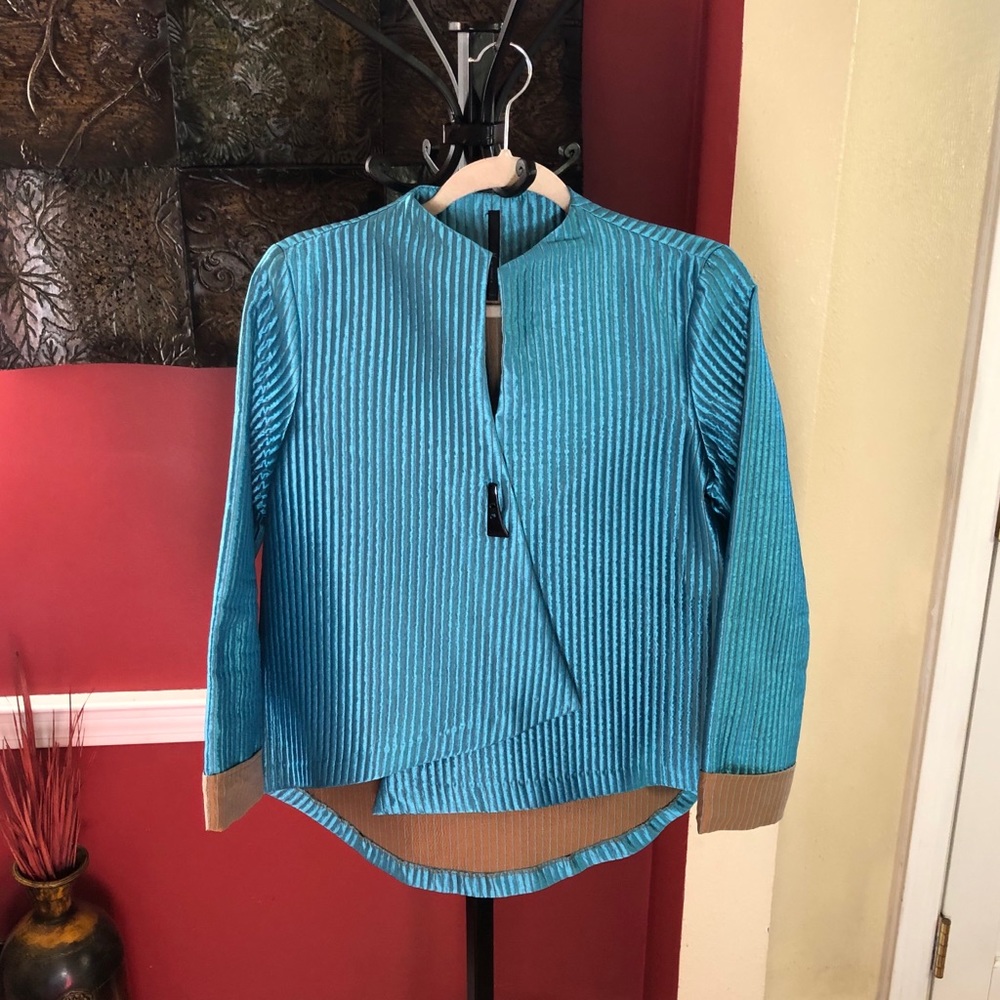 I.C By Connie K Asymmetrical Ribbed Jacket